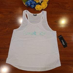 Bebe White Tank Top Medium